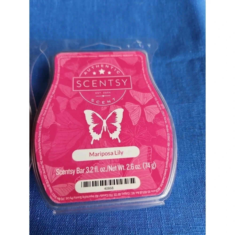 2‎ Scentsy Wax Bars MARIPOSA LILY Lot Scent Melts 3.2 Fl Oz